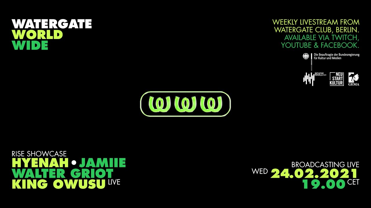 WatergateWorldWide #3 RISE Showcase w/ Hyenah, JAMIIE & Walter Griot